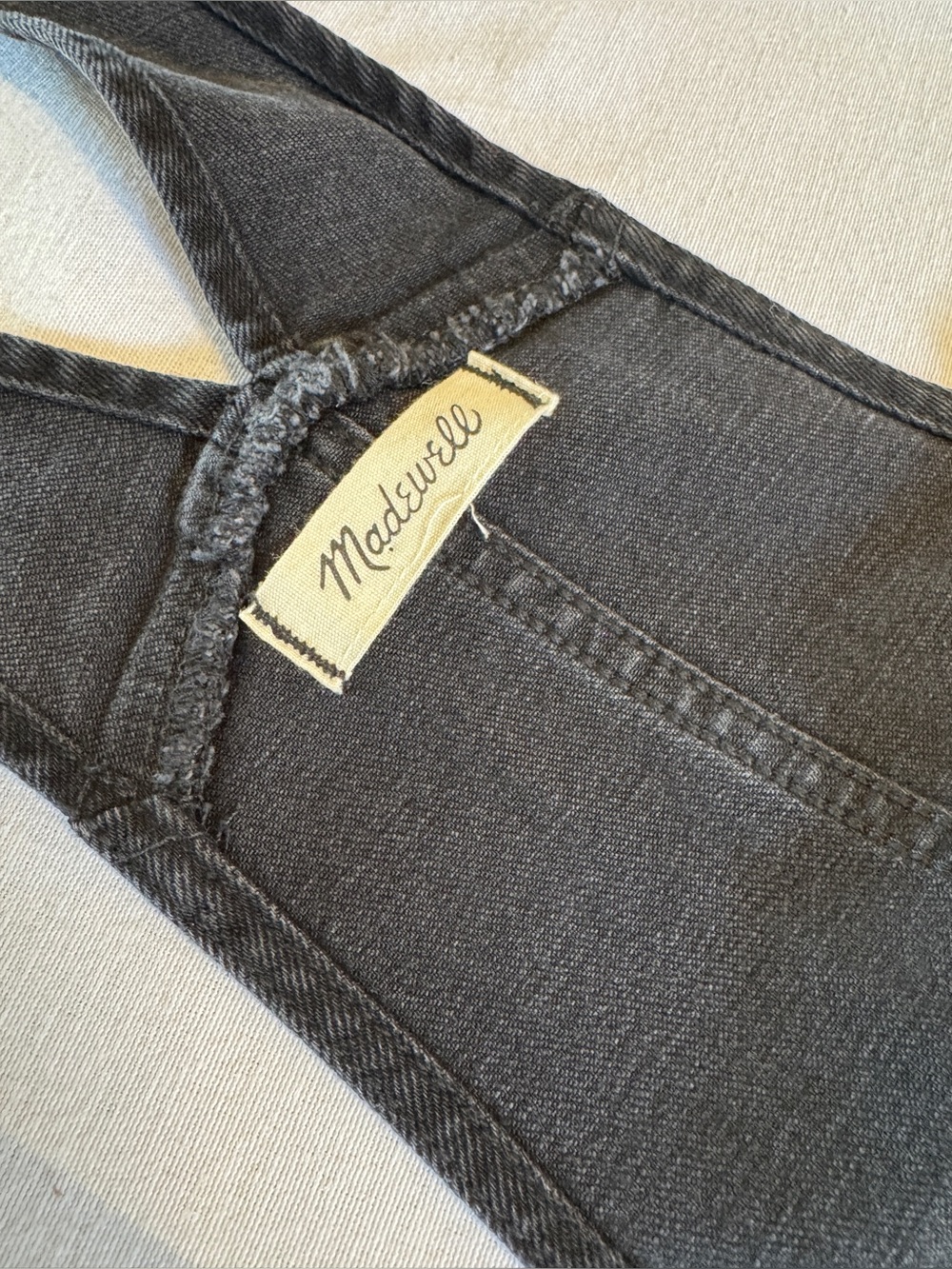 Madewell Black Denim Overalls Womens Size 24 XS Stretch Skinny Bib Pants - Picture 9 of 9